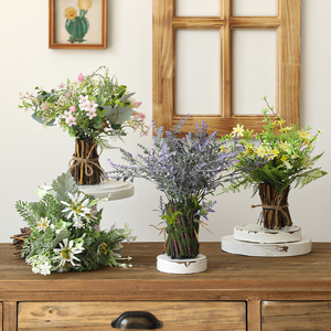 森系仿真花假花植物创意小摆件家居饰品桌面装饰房间布置工艺摆设