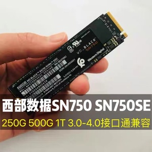 WD/西数数据 BLACK SN750 500g 250g SN750se 1T M.2 SSD固态硬盘