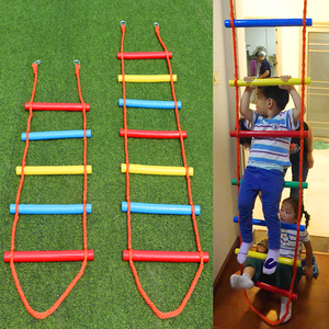 儿童爬梯室内家用彩色攀爬绳梯宝宝室内锻炼器材幼儿园攀爬梯户外