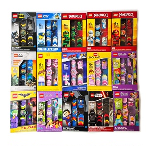 LEGO儿童拼装积木 乐高电子手表 忍者凯劳埃德超人蝙蝠侠警察玩具