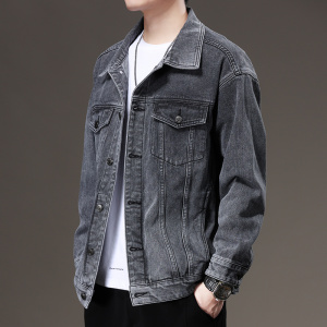 夹克男士春秋款宽松百搭休闲韩版潮流上衣男夏季痞帅男士牛仔外套