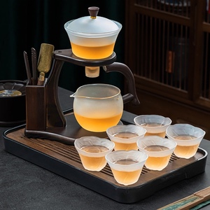 磁吸茶具泡茶神器懒人泡茶器玻璃茶壶茶杯办公室高档杯具套装家用