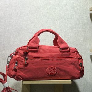 博卜多层大容量手提斜跨女包牛津布单肩防水百搭休闲布包糖果色潮