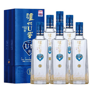 泸州酒u窖u2 52度500ml*6 瓶浓香型高粱小麦纯粮食酒整箱礼盒装