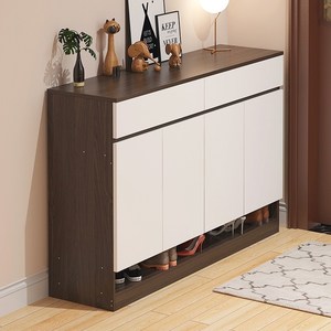 入户门正对玄关柜鞋柜楼道门外用门口室外轻奢防尘实木多层鞋架子