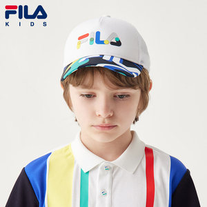 fila斐乐童装儿童棒球帽2021新款男女童遮阳帽logo防晒帽休闲帽子