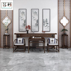 中堂新中式堂屋家具翘头条案客厅八仙桌门厅玄关供佛桌神台六件套