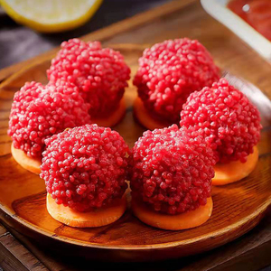 馋猫憨憨阿爸阿妈荔枝虾球丸200g荔枝虾球网红油炸小吃速冻生制品