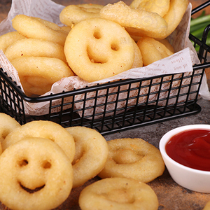 麦肯表情薯冷冻薯饼笑脸土豆饼油炸小吃休闲零食冷冻半成品