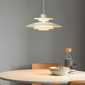 意式极简餐厅吊灯北欧设计师简约现代创意饭厅餐桌吧台PH5飞碟灯