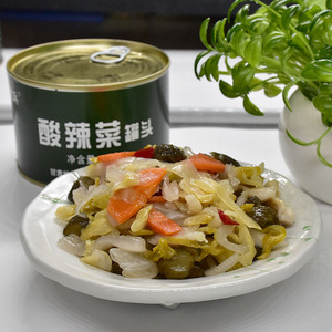 佬兵酸辣菜罐头400g/瓶开胃下饭菜军罐储备应急军工铁罐长保质期