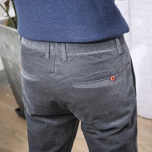 平绒男裤