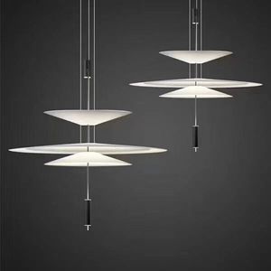 北欧客厅丹麦设计师吊灯餐厅led飞碟创意卧室个性意大利简约灯具