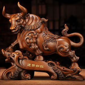 吉善堂金牛摆件工艺品商务乔迁开业礼品家居客厅金融股市店铺前台