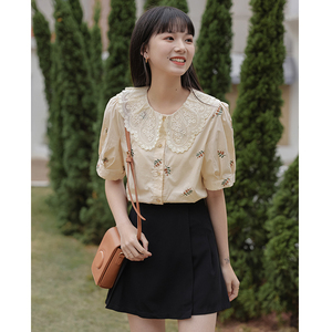 官方旗舰店韩序姚领女装专柜正品新款2022艺燕衬衣衬衫