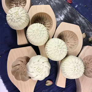 蒸馒头模具蒸模新年加深大号压花木质花样做手工包子模具花式家用