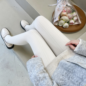 内衣 袜子 连裤袜,打底袜,踩脚袜 打底裤女外穿奶白色