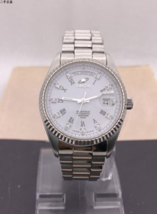 瑞士enicar英纳格自动机械男表镶钻透背防水正品二手表3169.50.38