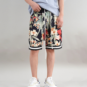 fear of god fog第五季主线花卉短裤jerry同款男夏季高街沙滩裤潮