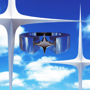 【lurs官方店铺】原创设计国潮十字星轨星芒个性网红钛钢戒指