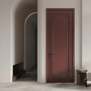 梦天木门 水漆环保 现代简约 卧室门室内门 瑰丽6p91 室内门 锁具