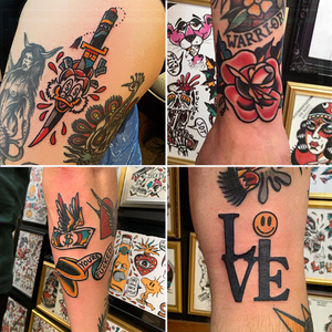 彩色纹身贴手臂oldschool永久1年大腿永久1年暗黑系大图果冻玫瑰