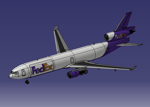 麦道11客机模型