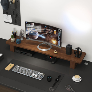 台式电脑显示器增高架办公桌桌面置物架书桌收纳架笔记本托架支架