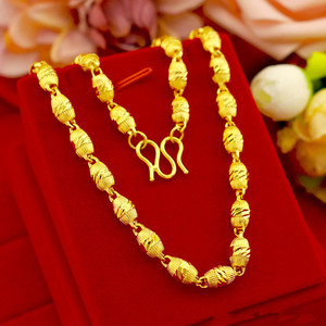 金项链男黄金999男士纯金正品