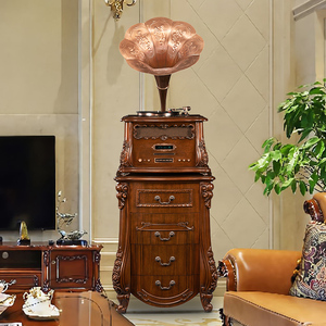 传承世家欧式复古留声机客厅美式仿古黑胶点唱机蓝牙音响电唱机