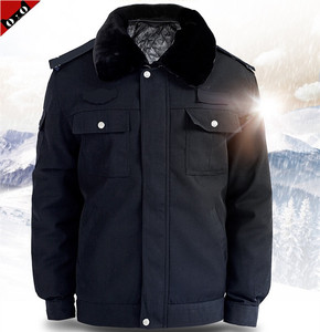 正品冬季交通冬执勤警示反光夜间制服棉袄男女大衣外套警用防寒服