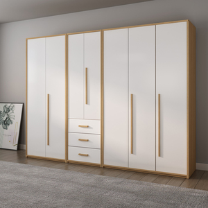 衣柜实木三门开