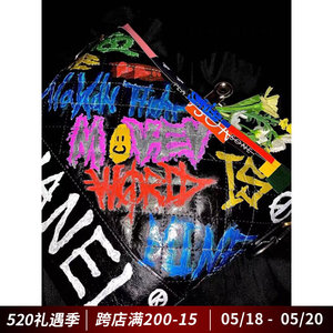 小众自主定制1of1 remake涂鸦笑脸雏菊权志龙gd同款挎包流浪包diy