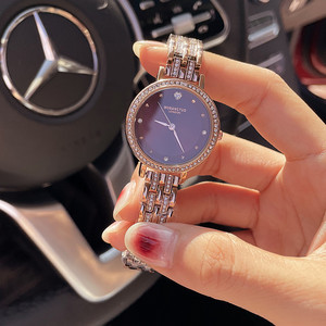 品牌供应新款正品时韩式手表女士石英表手链镶钻简约防水手链腕表