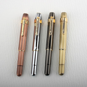 烂笔头3062旅行钢笔阿尔法黄铜钢笔复古金属古铜笔口袋美工书法笔