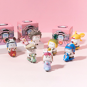 萌力星球tutu车盲盒摆件miniso名创优品突突车手办野萌君模型装饰