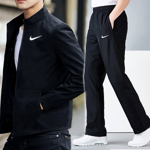 Nike耐克跑步运动套装男夏季新款速干夹克外套宽松直筒休闲款长裤