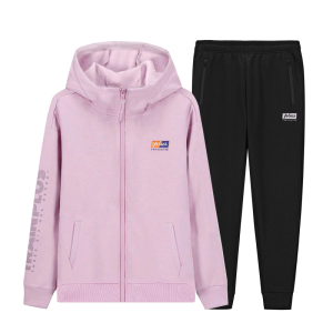 361运动套装女装2021春季新款361女士连帽跑步运动服卫衣外套长裤