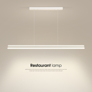 一字餐厅吊灯现代简约几何餐桌灯长条极简家用网红饭厅茶室吧台灯