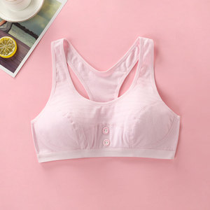 可娃衣少女文胸小背心女无海绵发育期学生运动内衣女初中生胸罩薄