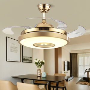 风扇灯隐形led装饰现代简约家用一体带吊扇灯餐厅卧室吊灯2023年
