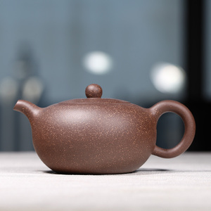 宜兴原矿紫砂壶名家纯全手工功夫茶壶家用办公室泡茶壶紫金砂扁韵