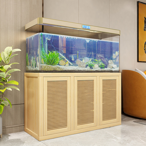 定做实木鱼缸底柜家用鱼缸底座客厅隔断柜水族箱松木鱼缸架鱼缸桌