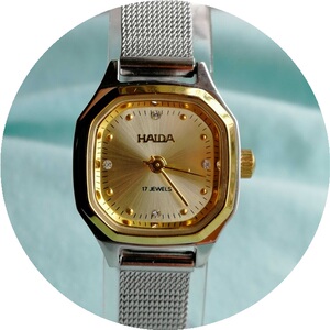 21新老上海库存手表全新上海三厂海达机械女表方形超薄小巧古