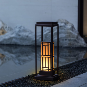 新中式庭院灯户外防水园林景观灯小区花园中式草坪灯别墅柱头灯