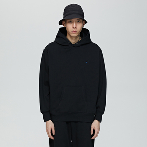 wassup2020秋季新装款基础简约个性潮流套头连帽宽松休闲卫衣男女