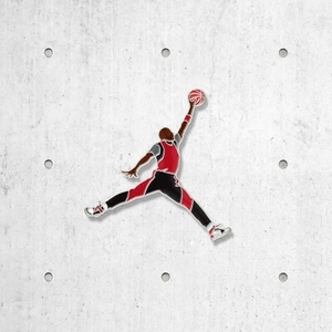 【cow cow体育】jumpman pin飞人乔丹logo金属徽章潮流襟章