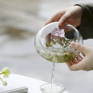 围炉冰茶玻璃冷泡茶壶 日式家用功夫茶具 果汁果茶绿茶专用花茶壶