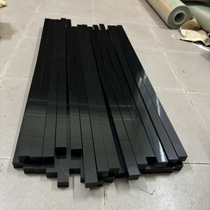 耐磨尼龙长条板黑色PE塑料板方尼龙条工程垫块扁方形打孔定制加工