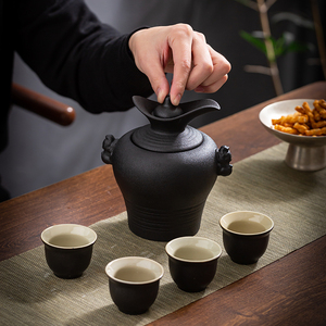 黄酒温酒器烫酒壶家用陶瓷烈酒白酒清酒温酒壶暖酒热酒壶酒具套装